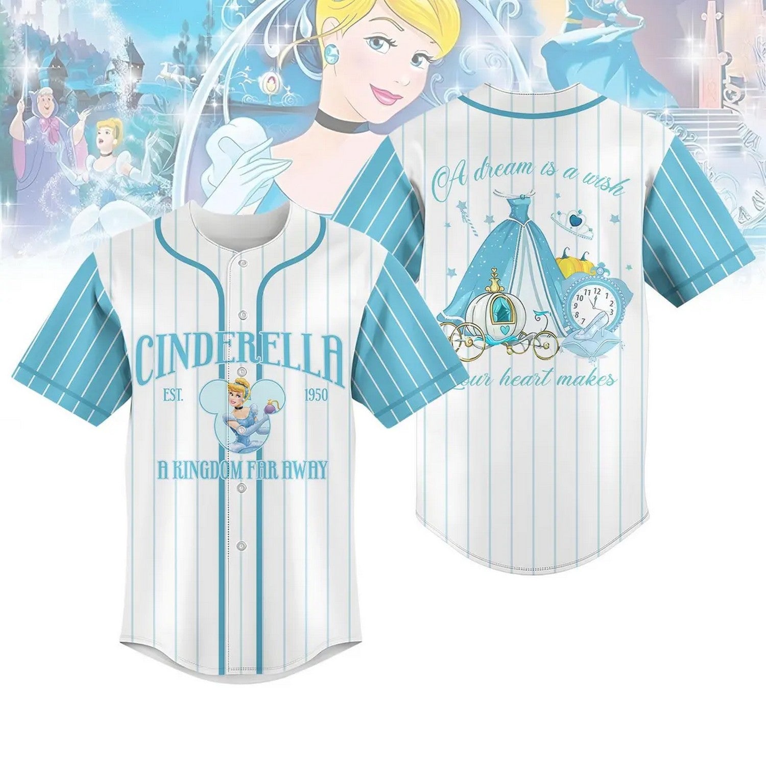 Disney Princess Cinderella Baseball Jersey