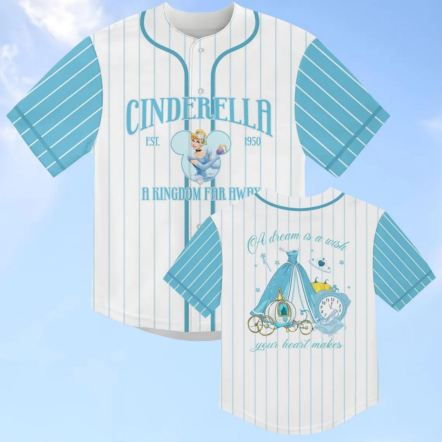 Disney Princess Cinderella Baseball Jersey