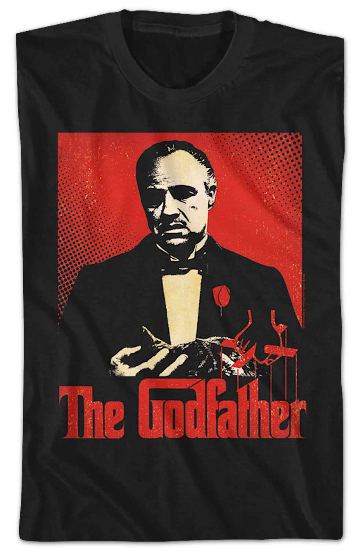Distressed Graphic Art Godfather T-Shirt
