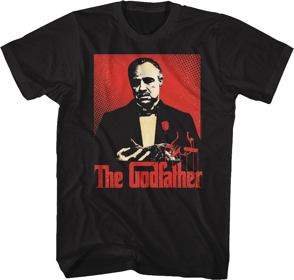 Distressed Graphic Art Godfather T-Shirt