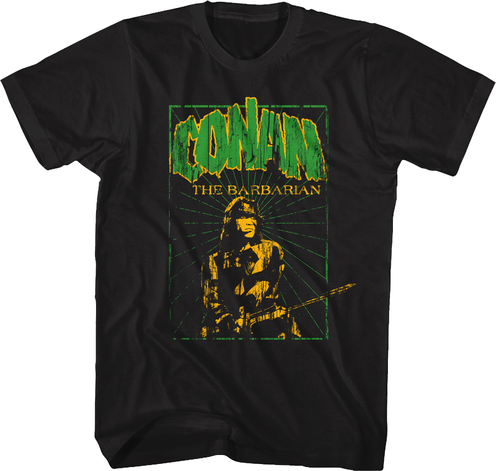 Distressed Poster Conan The Barbarian T-Shirt