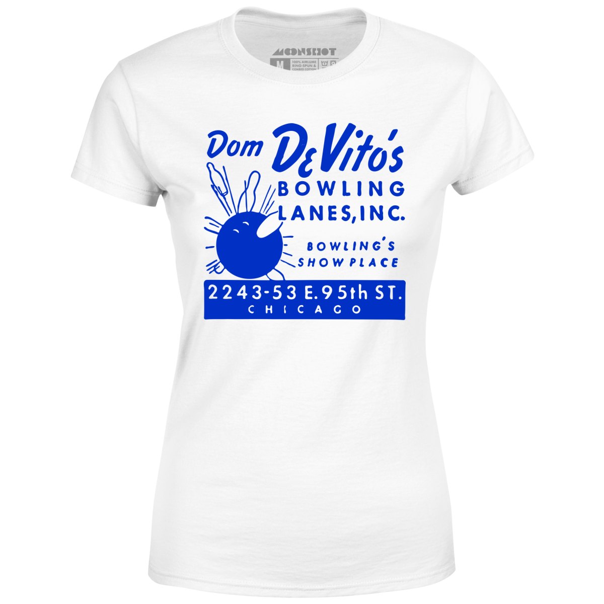 Dom DeVito's - Chicago, IL - Vintage Bowling Alley - Women's T-Shirt