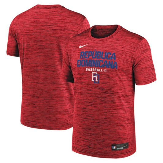 dominican republic baseball red 2026 world baseball classic wordmark t