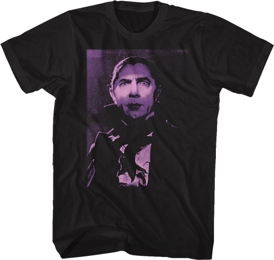 Dracula Purple Photo Bela Lugosi T-Shirt