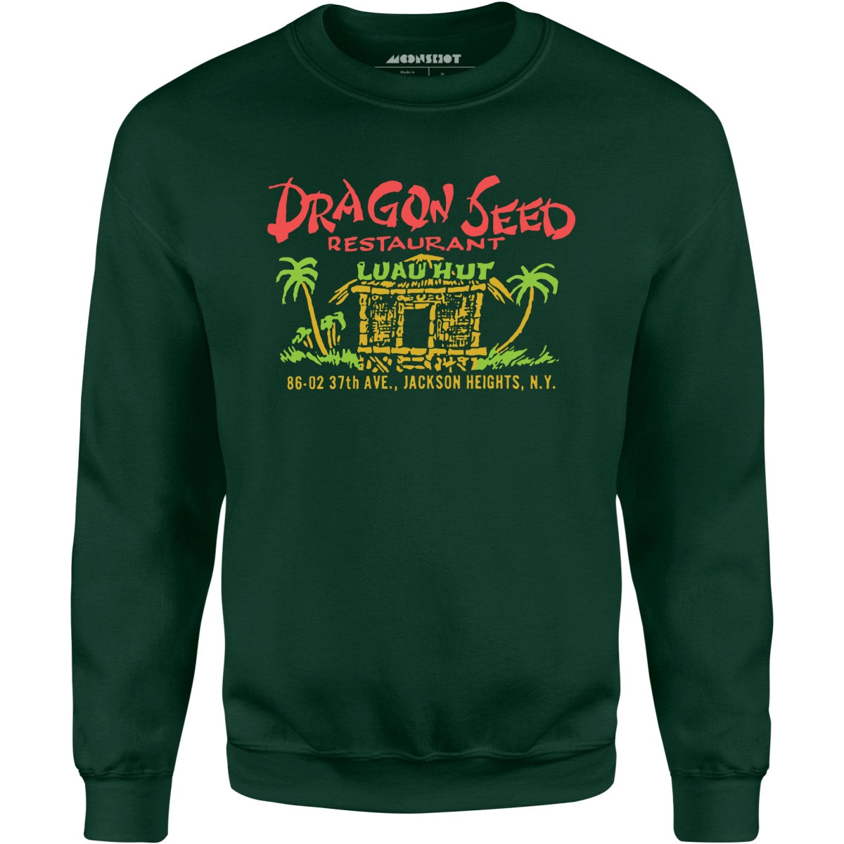 Dragon Seed Luau Hut - Jackson Heights, NY - Vintage Tiki Bar - Unisex Sweatshirt