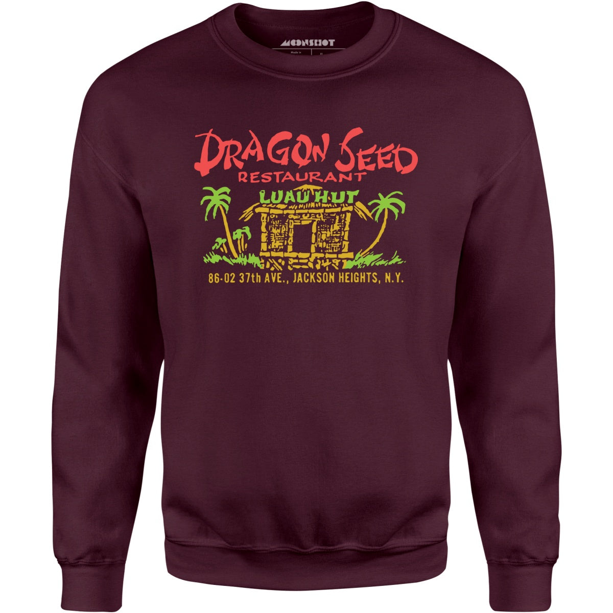 Dragon Seed Luau Hut - Jackson Heights, NY - Vintage Tiki Bar - Unisex Sweatshirt