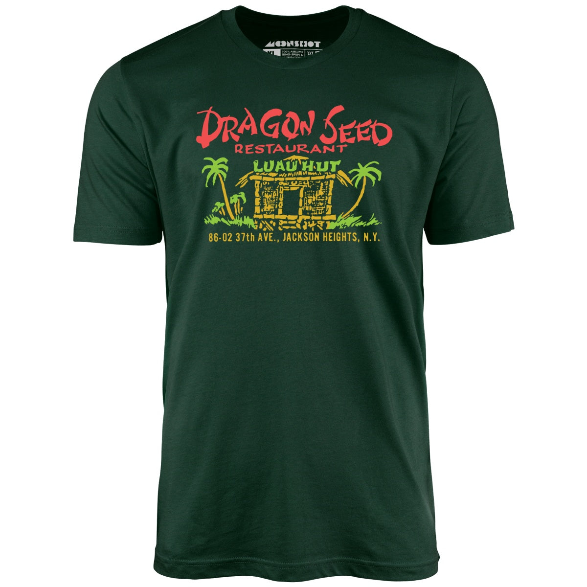 Dragon Seed Luau Hut - Jackson Heights, NY - Vintage Tiki Bar - Unisex T-Shirt