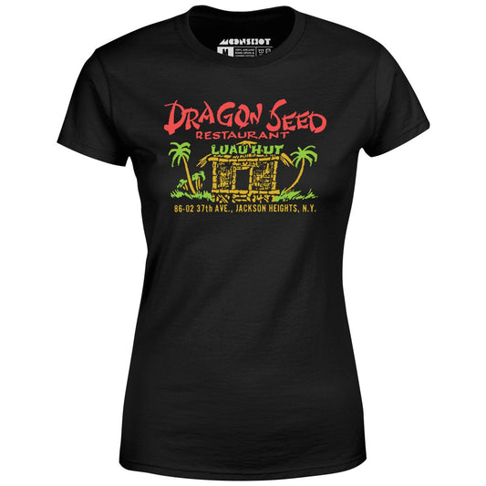 Dragon Seed Luau Hut - Jackson Heights, NY - Vintage Tiki Bar - Women's T-Shirt