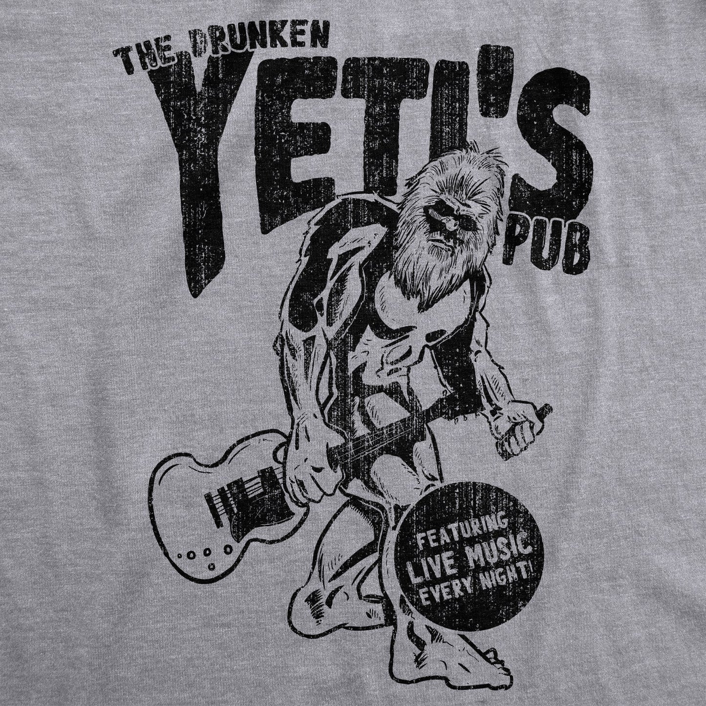 Drunken Yeti Pub Men's T Shirt Hoodie, Sweatshirt | InkThreadWorks.com (Image 2)