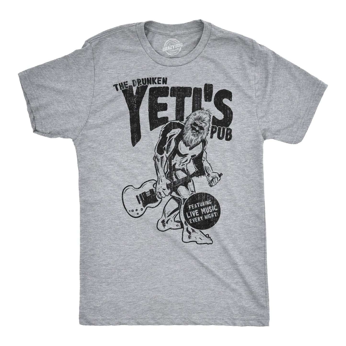 Drunken Yeti Pub Men's T Shirt Hoodie, Sweatshirt | InkThreadWorks.com (Image 1)