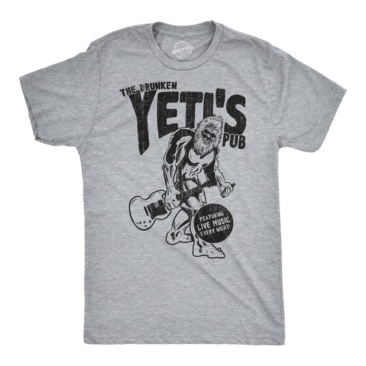 Drunken Yeti Pub Men's T Shirt Hoodie, Sweatshirt | InkThreadWorks.com (Image 1)