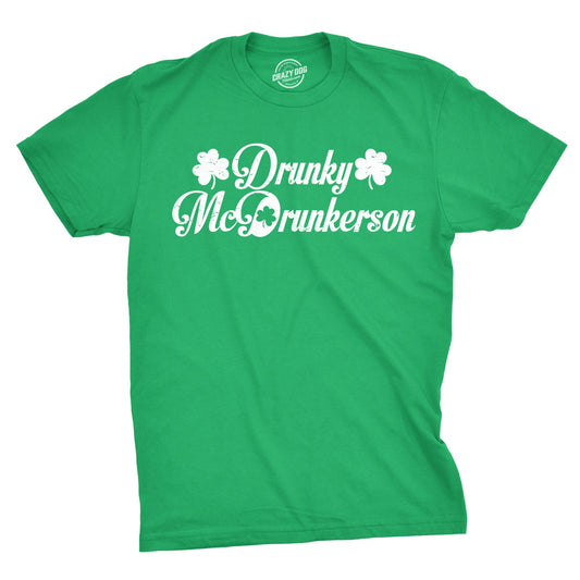 Drunky McDrunkerson Men's T Shirt Hoodie, Sweatshirt | InkThreadWorks.com (Image 1)
