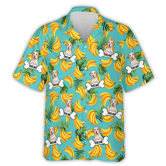 Dog Peeking - Personalized Custom Hawaiian Shirt