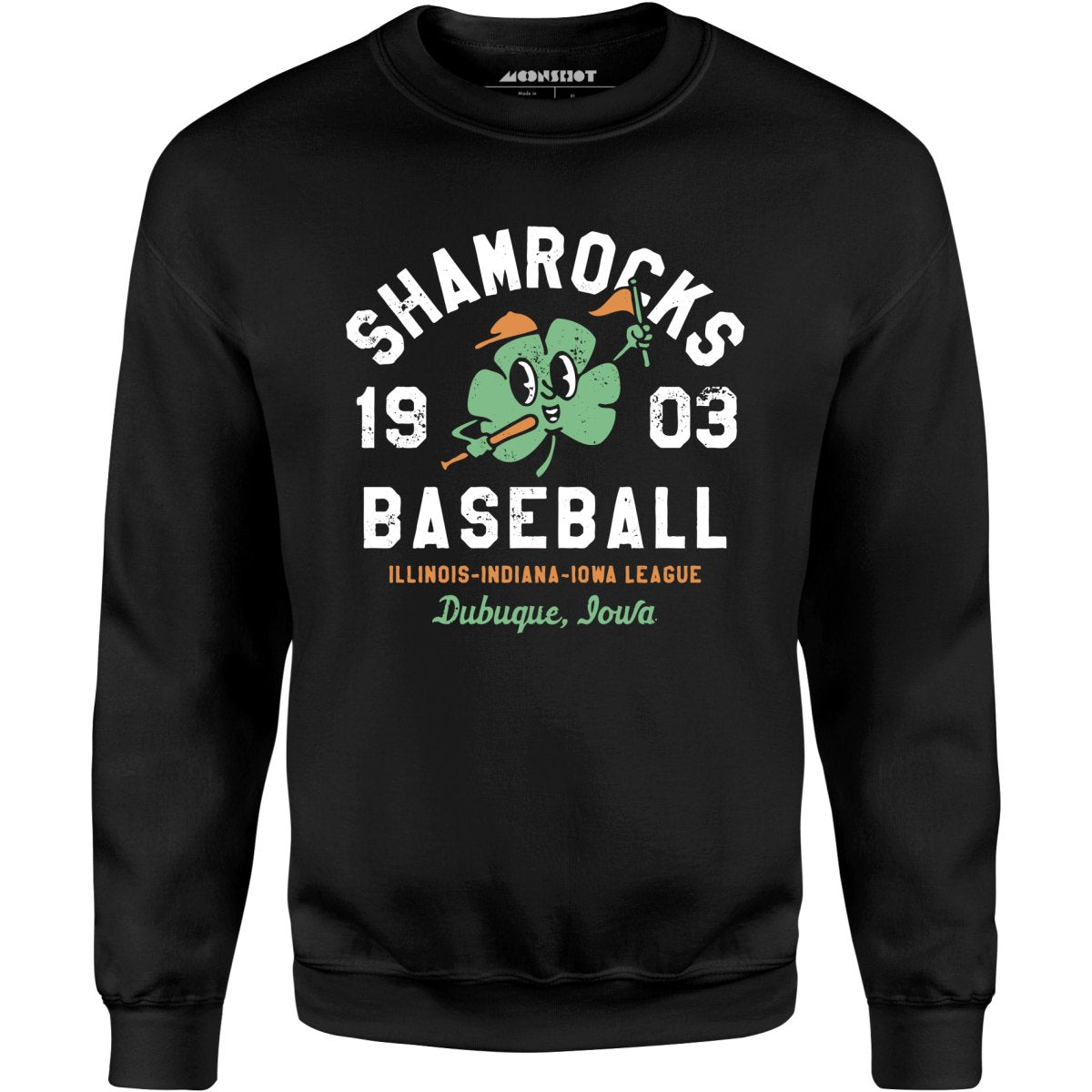 Dubuque Shamrocks - Iowa - Vintage Defunct Baseball Teams - Unisex Sweatshirt