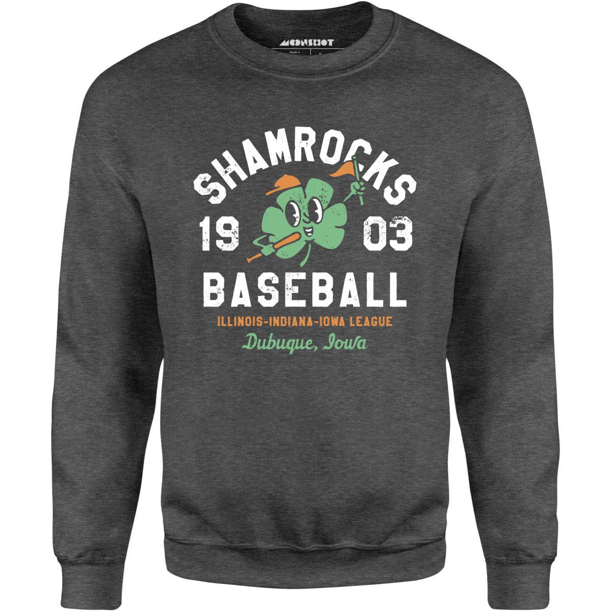 Dubuque Shamrocks - Iowa - Vintage Defunct Baseball Teams - Unisex Sweatshirt