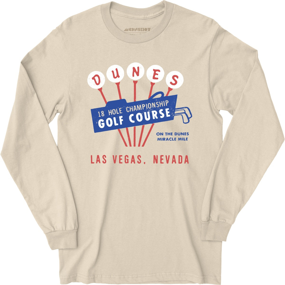 Dunes Golf Course - Vintage Las Vegas - Long Sleeve T-Shirt