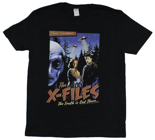 The X-Files Mens T-Shirt - Old School Movie Poster Design Image