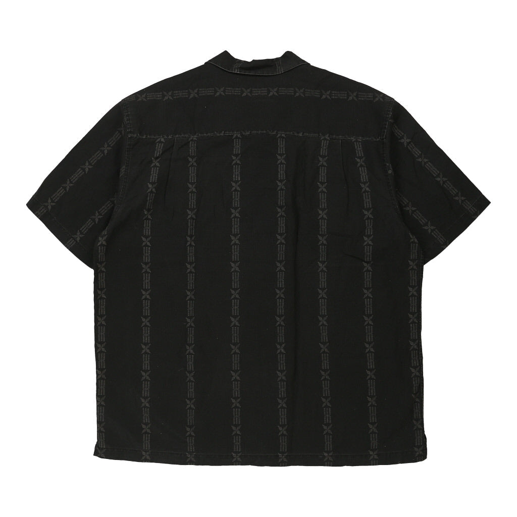 Quiksilver Hawaiian Shirt - 2XL Black Cotton