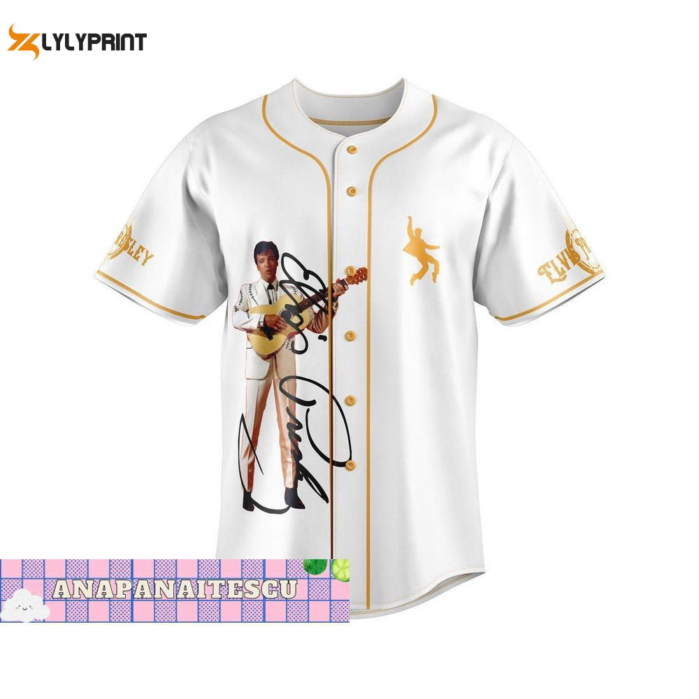 Elvis Presley Baseball Jersey Shirt - lylyprint.com