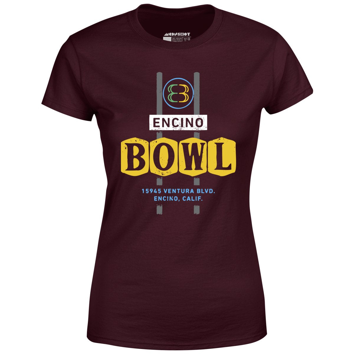 Encino Bowl - Encino, CA - Vintage Bowling Alley - Women's T-Shirt