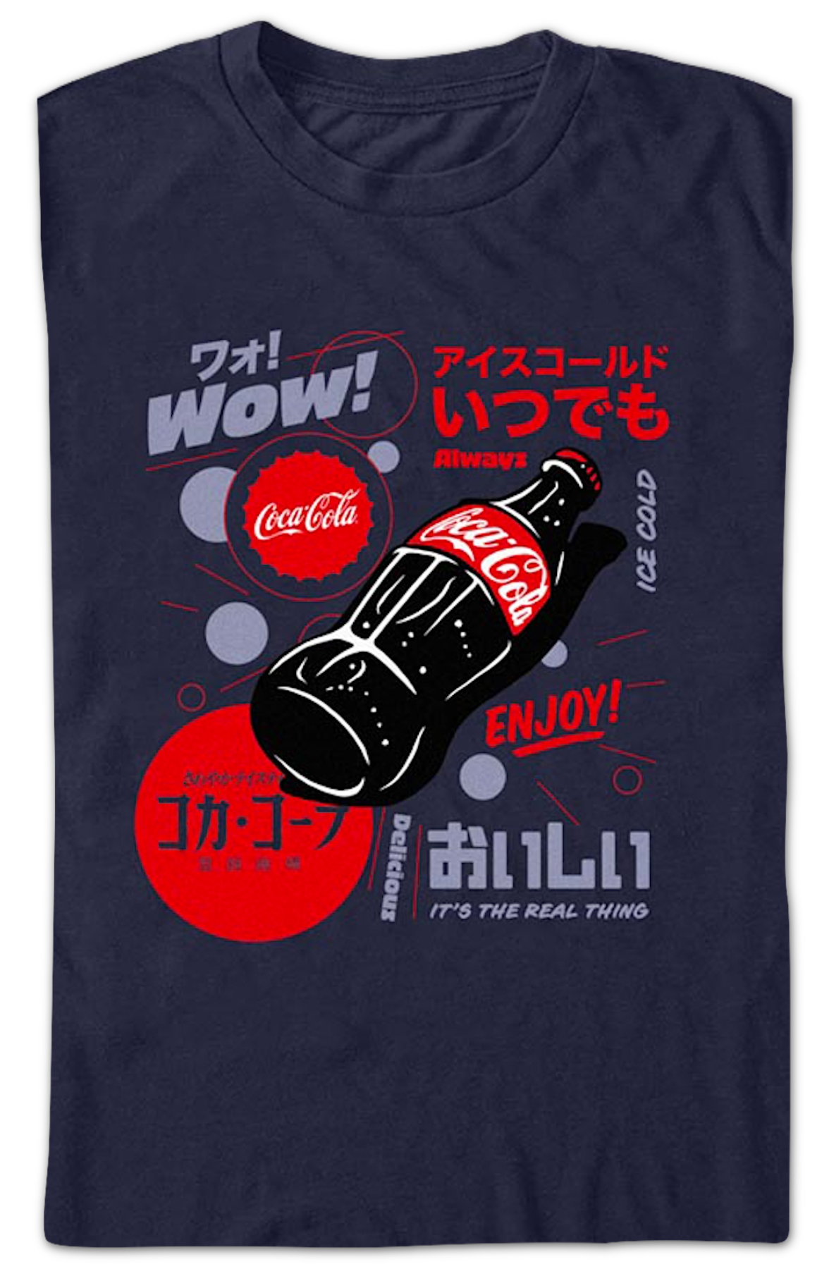 Enjoy Kanji Text Coca-Cola T-Shirt