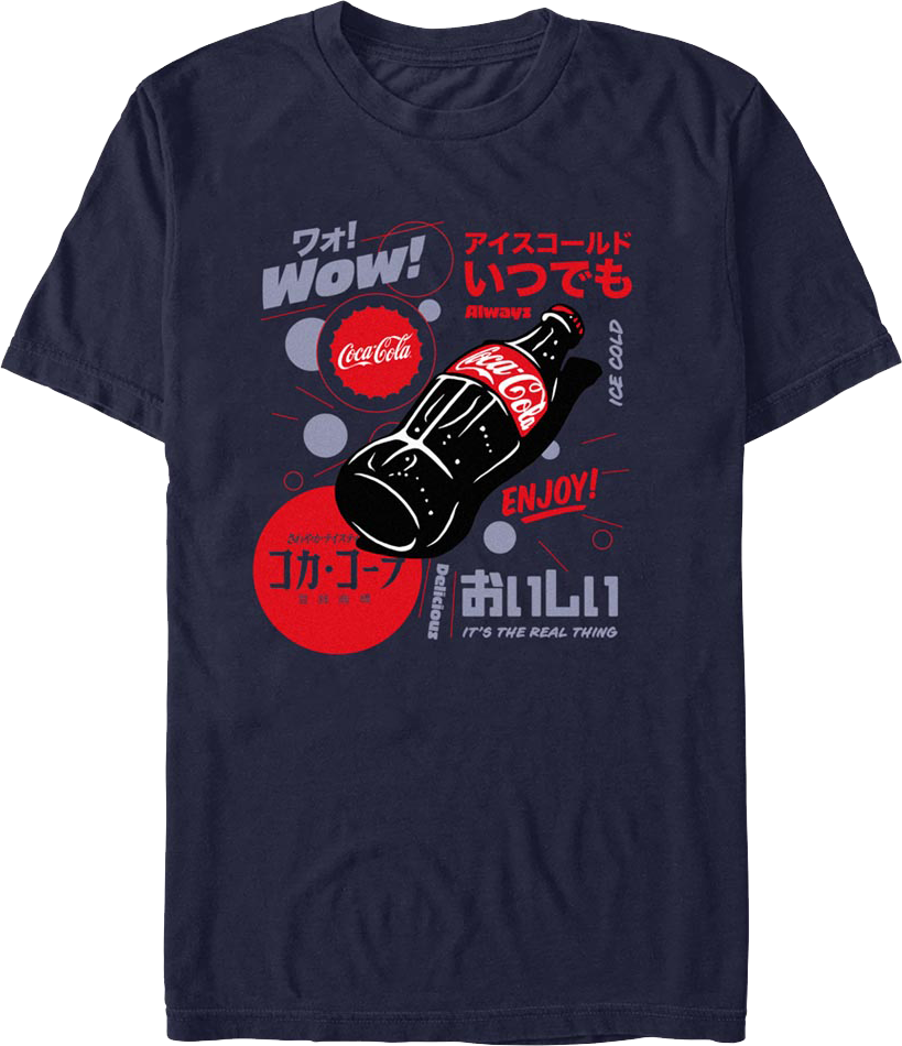 Enjoy Kanji Text Coca-Cola T-Shirt
