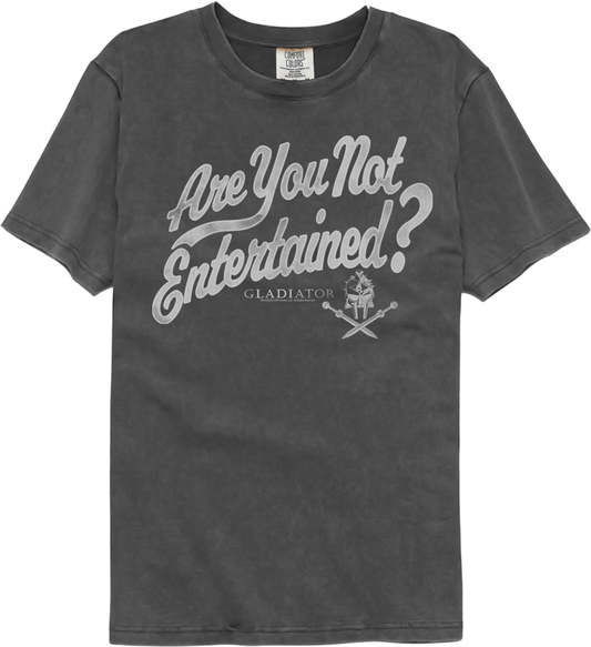 Entertained Gladiator Comfort Colors Brand T-Shirt