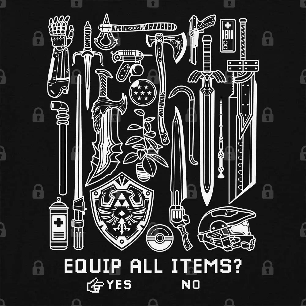 Equip All Items T-Shirt