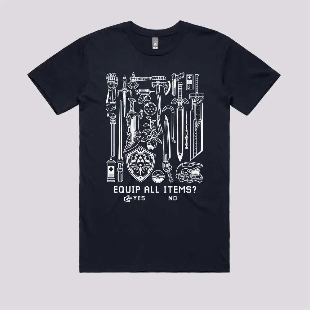 Equip All Items T-Shirt
