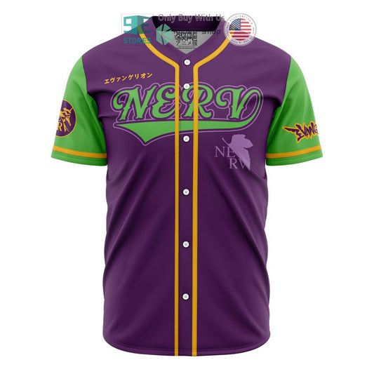 BEST Eva-01 NERV Evangelion Baseball Jersey