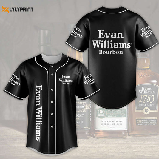 Evan Williams Bourbon Baseball Jersey - Gift for Men Women - lylyprint.com