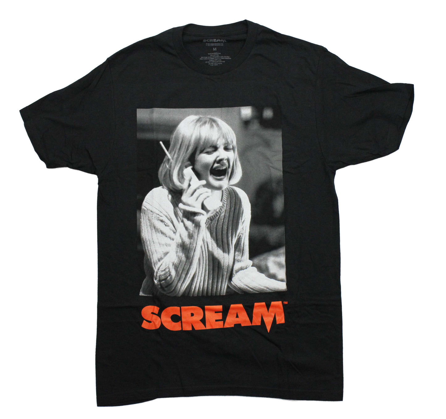 Scream Mens T-Shirt - The Movie Casey Becker Photo Box Image