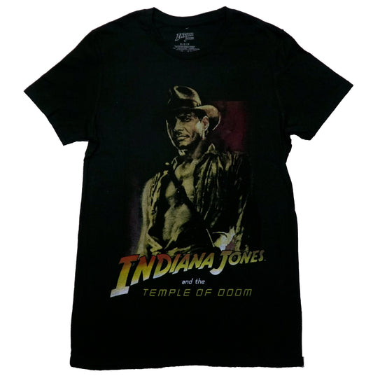 Indiana Jones and the Temple of Doom Mens T-Shirt - Dark Poster Image