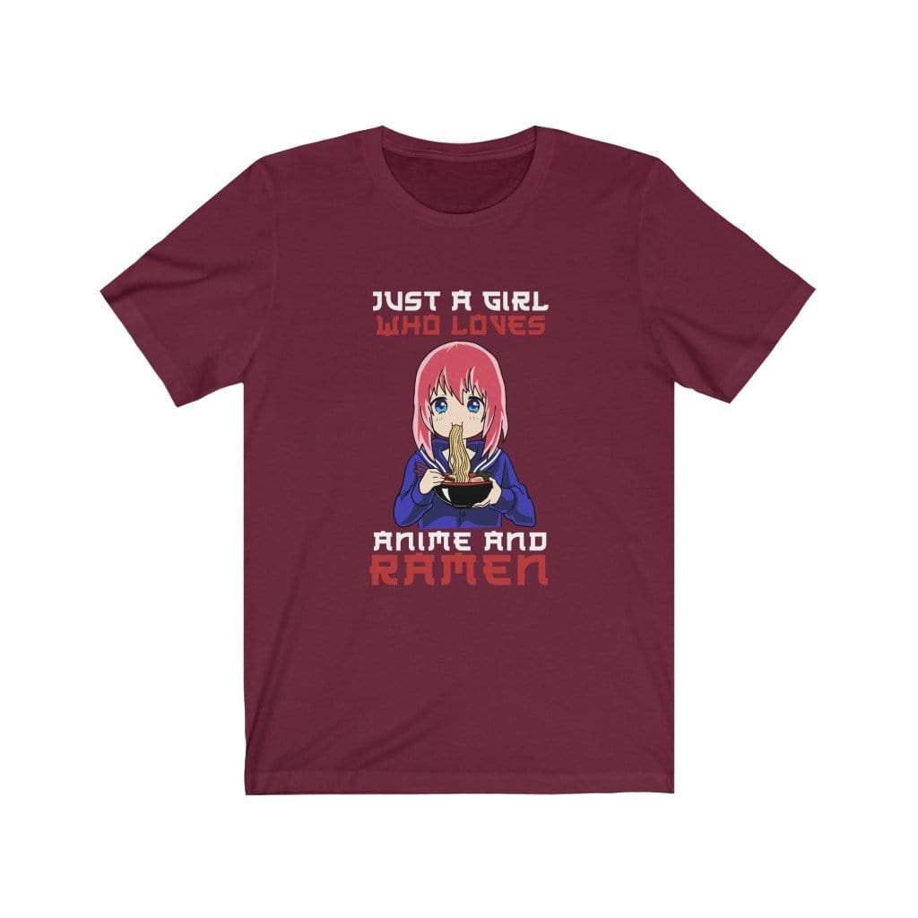 Just A Girl Who Loves Anime And Ramen Unisex Tee