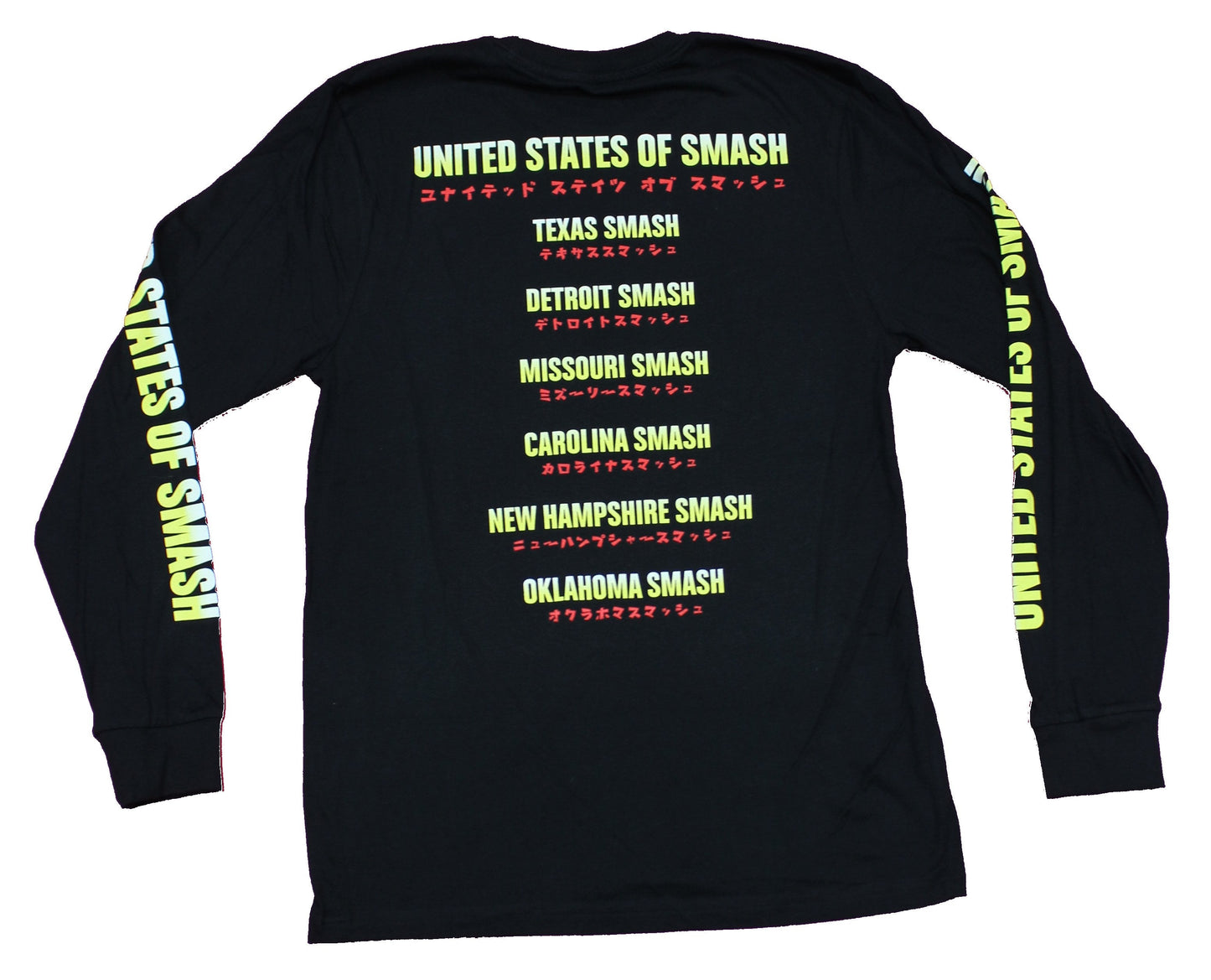 My Hero Academia Mens Long Sleeve T-Shirt - All Might Smash Tour United States OF