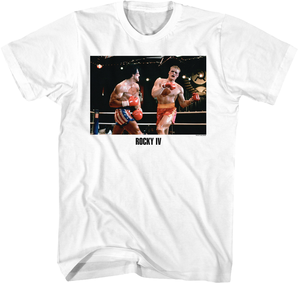 Fighting Drago Photo Rocky IV T-Shirt