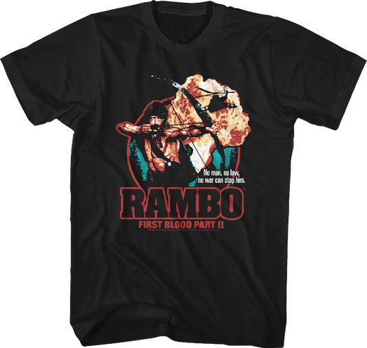 First Blood Part II Collage Poster Rambo T-Shirt