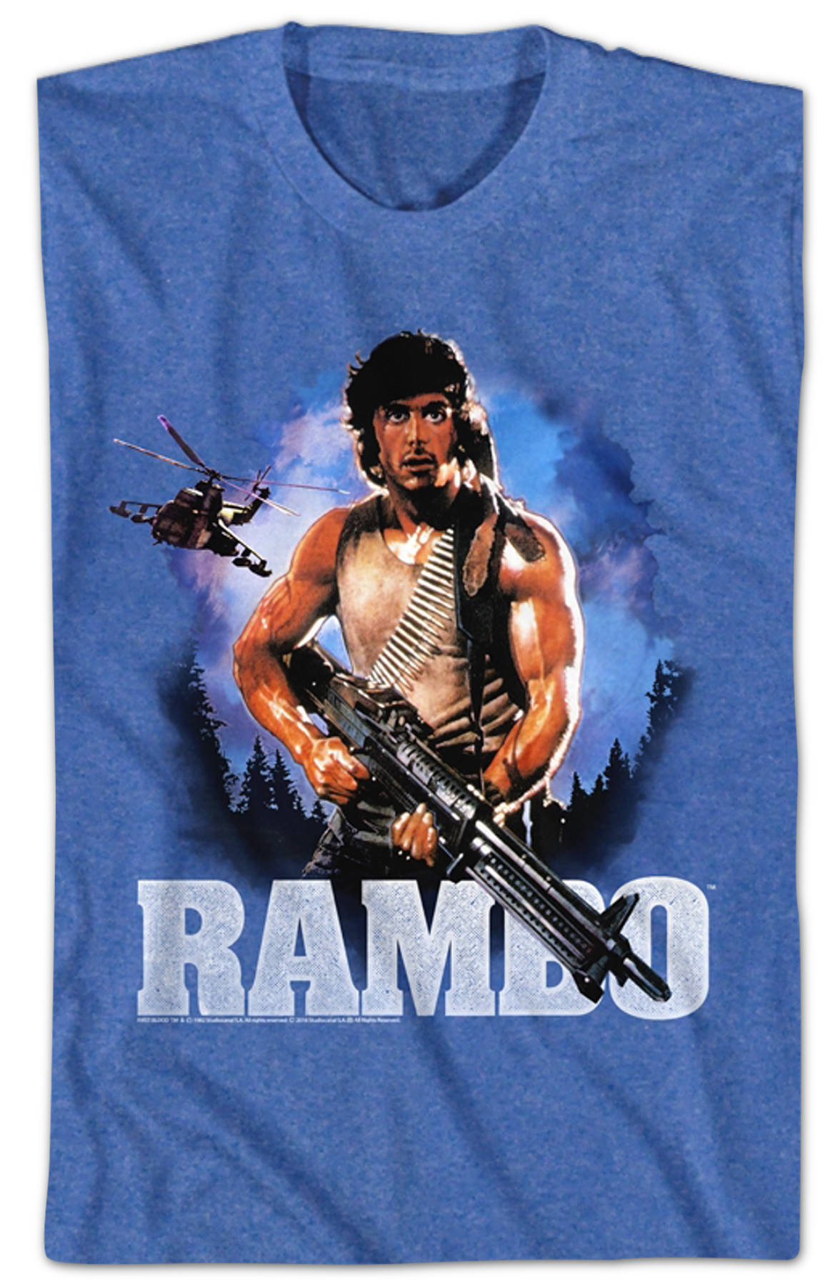 First Blood Retro Poster Rambo T-Shirt