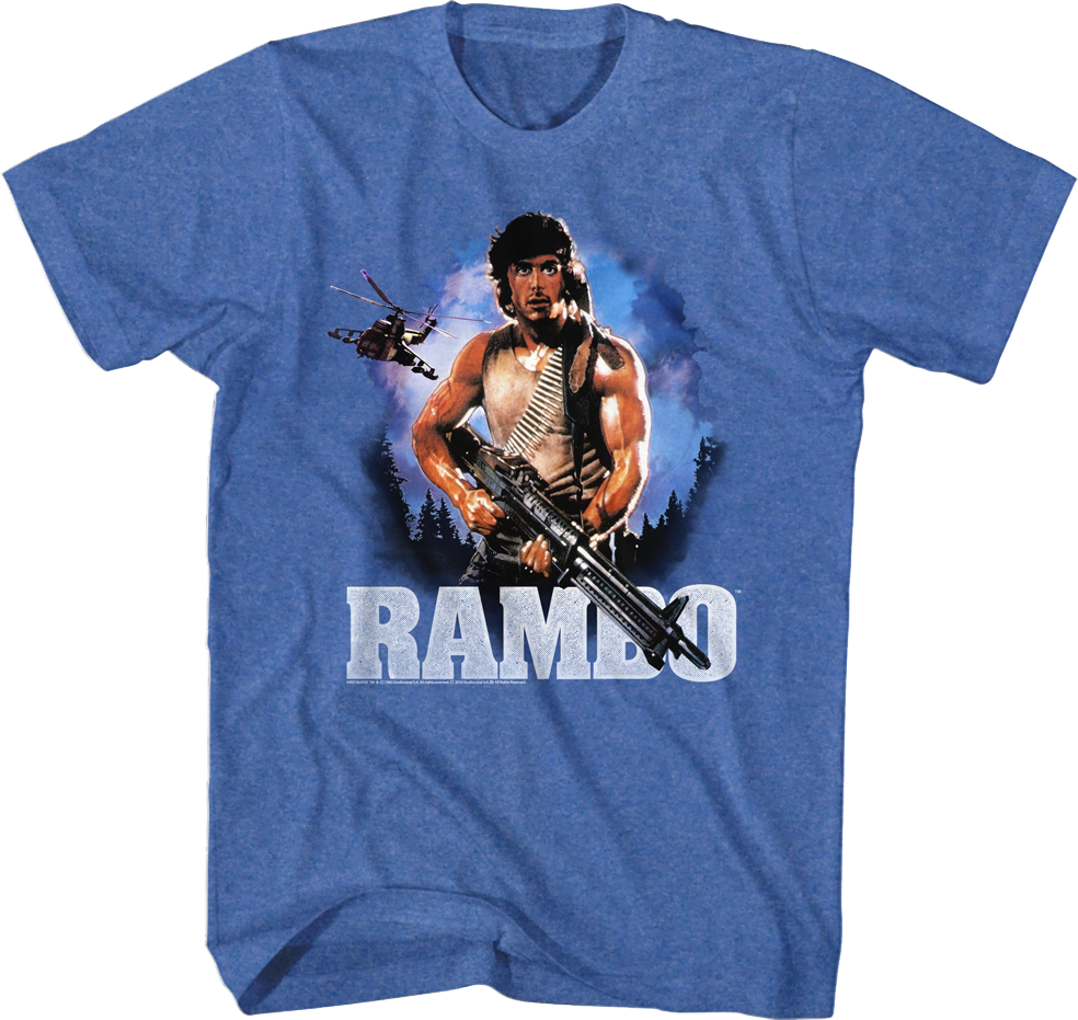 First Blood Retro Poster Rambo T-Shirt