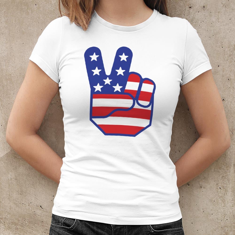 Flag Peace Sign