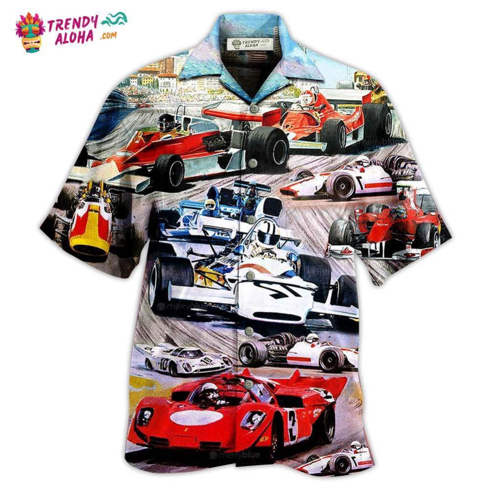 Formula One Car Racing Fast Cool Style Hawaiian Shirt - Trendy Aloha