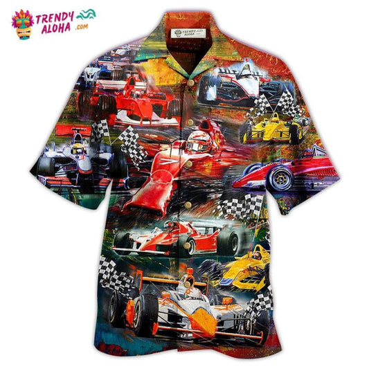 Formula One Car Racing Life Is Better At The Race Hawaiian Shirt - Trendy Aloha