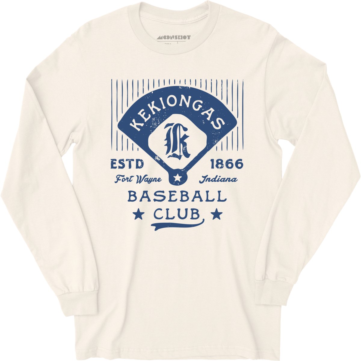 Fort Wayne Kekiongas - Indiana - Vintage Defunct Baseball Teams - Long Sleeve T-Shirt