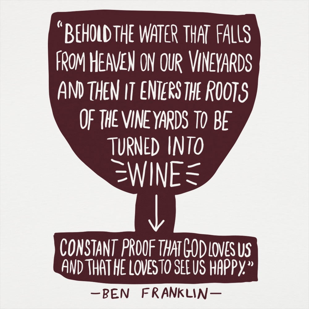 Franklin Wine Quote