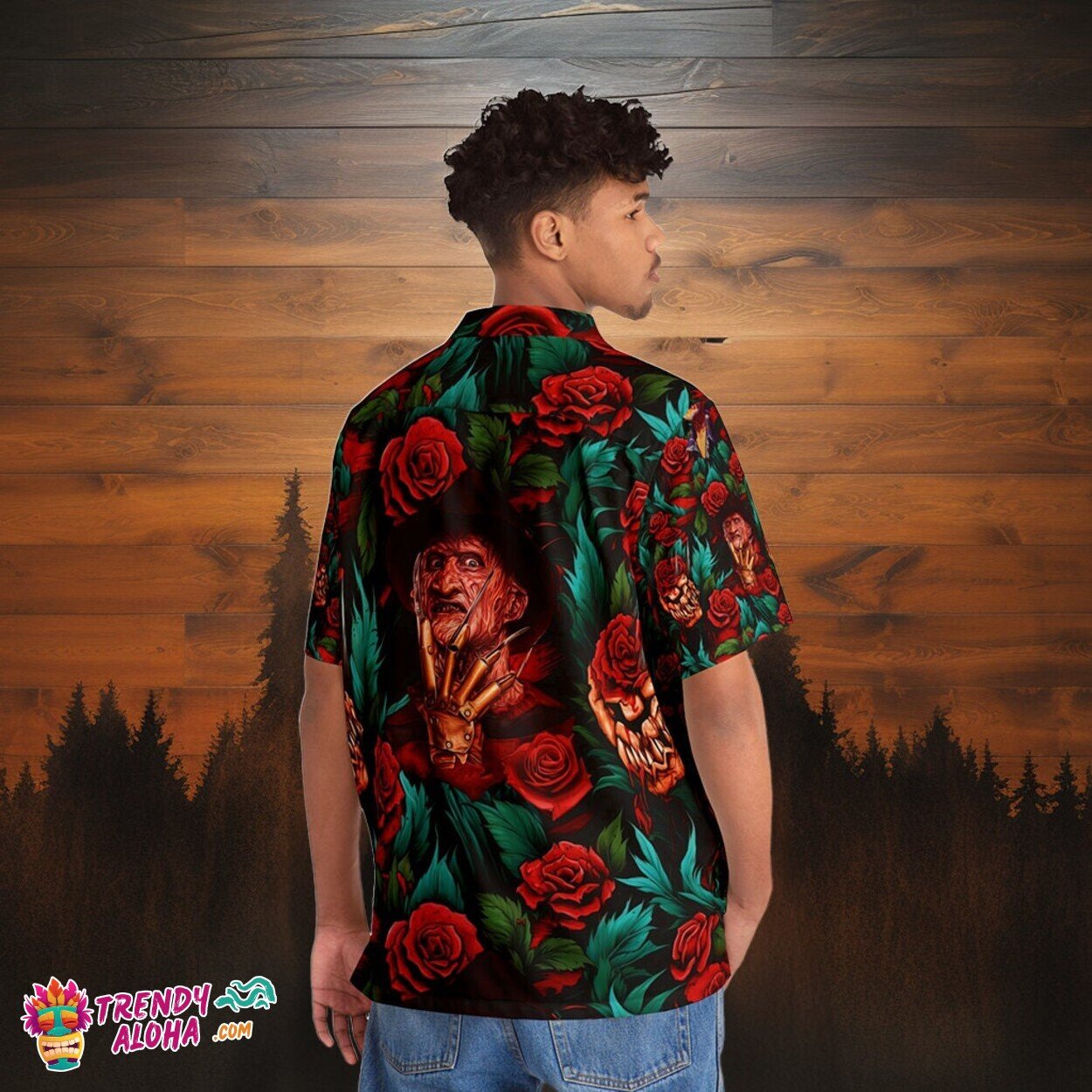 Freddy Krueger's Nightmare Men's Horror Hawaiian Elm Street Shirt