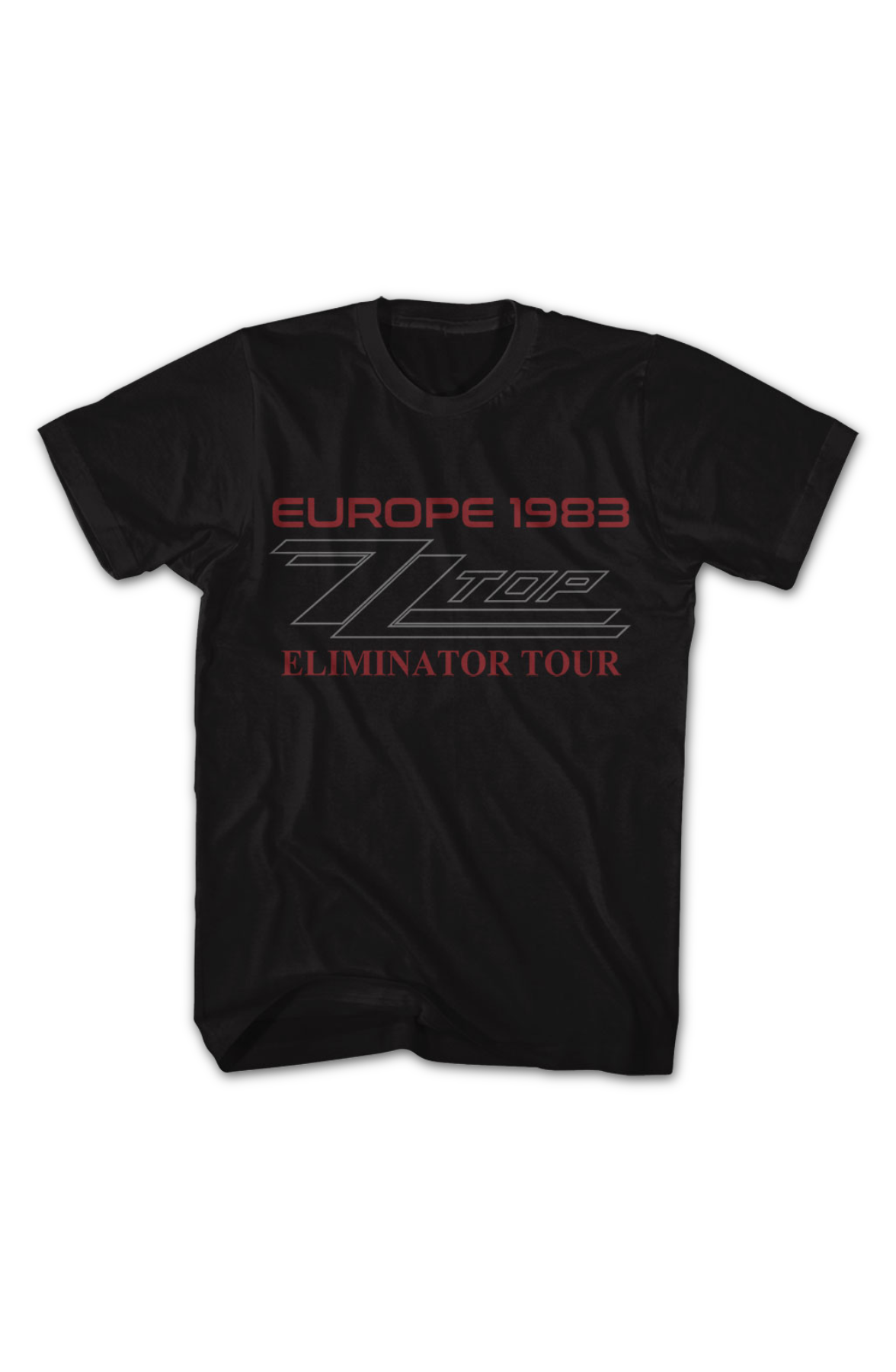 Front & Back Europe 1983 Eliminator Tour ZZ Top T-Shirt