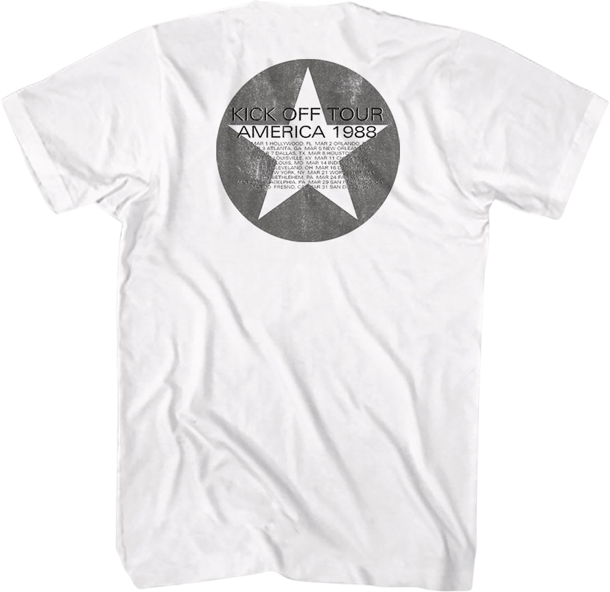 Front & Back Kick Off Tour INXS T-Shirt