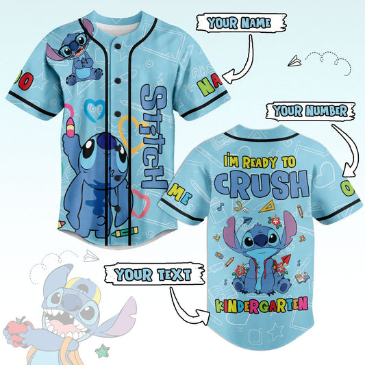 Funny Blue Aline Custom Name &amp; Number Baseball Jersey