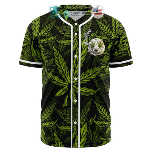 BEST Ganda Panda Cannabis Baseball Jersey