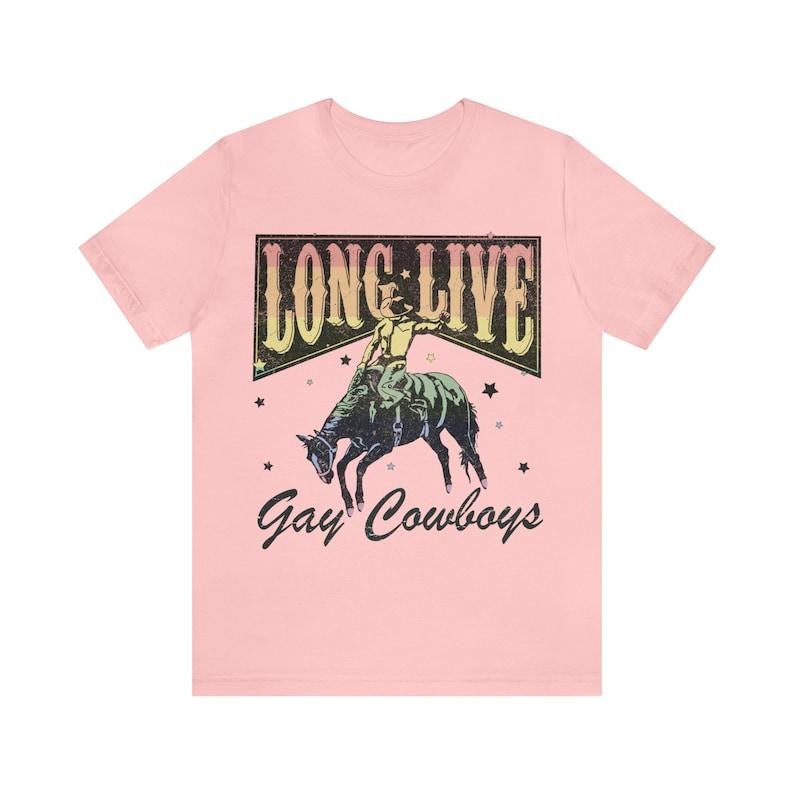 gay cowboys shirt | western retro lgbtq pride shirt | gay cowgirl | queer cowboy | trans cowboy | boho vintage style | lesbian cowboy tee  T-shirt, sweater and Hoodie